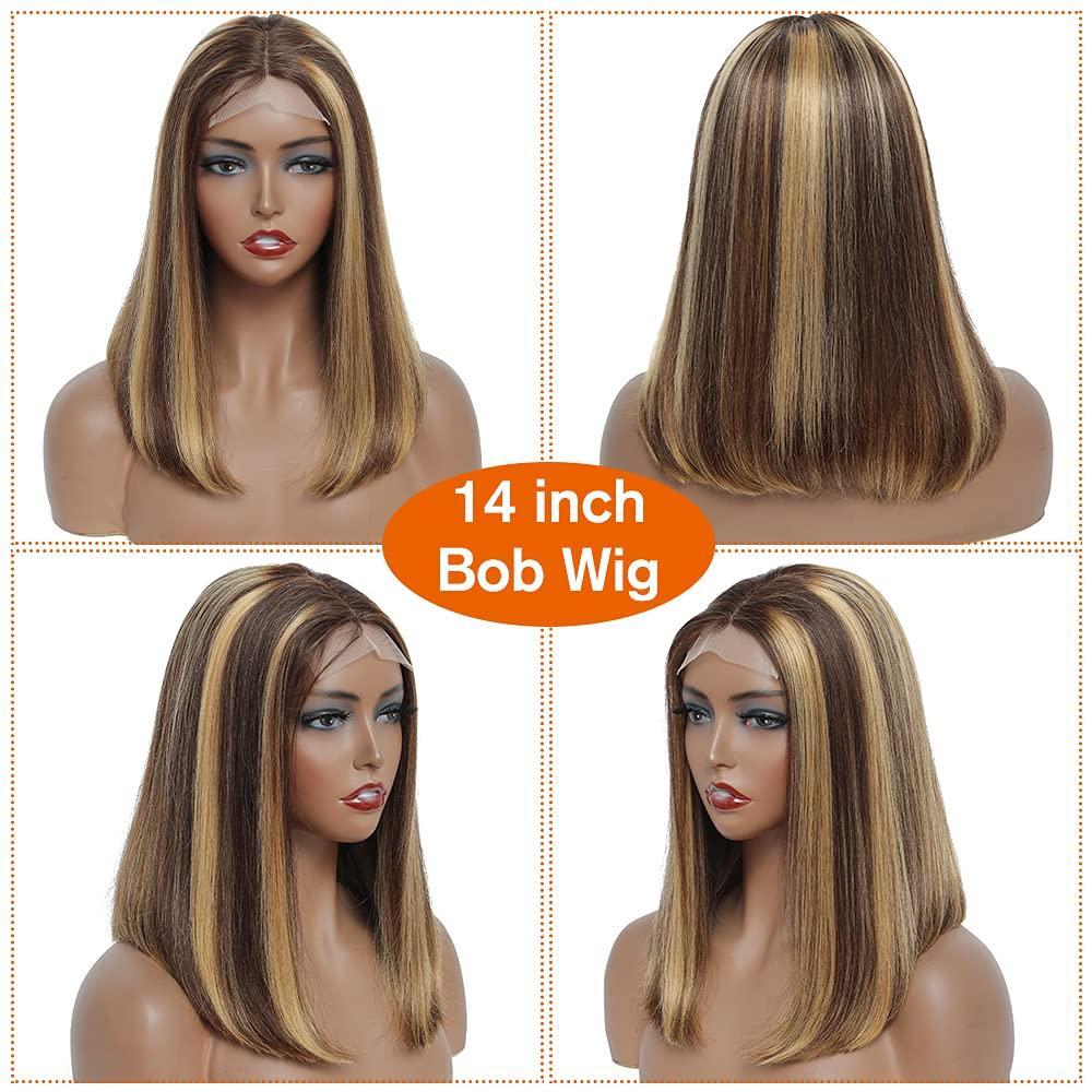 P4/27 14A T Lace BOB Wig Straight