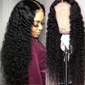 14A 13x4 Frontal Wigs Deep Wave