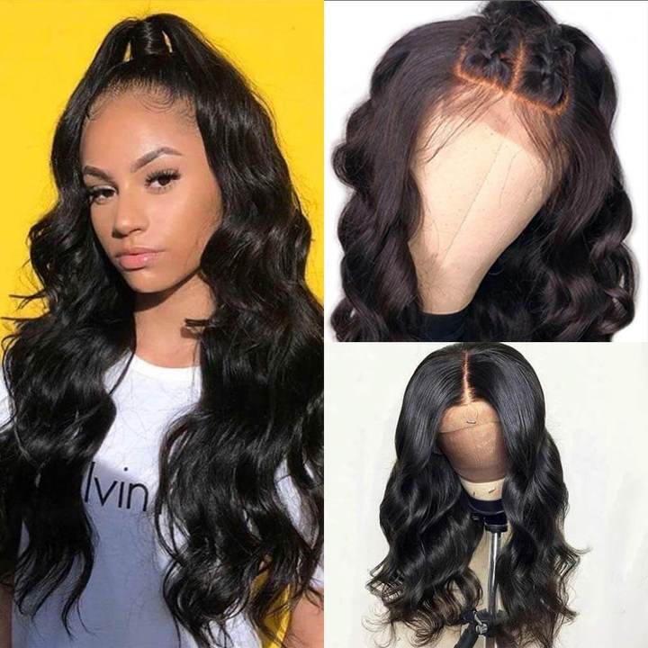 14A 4x4 Closure Wigs Body Wave